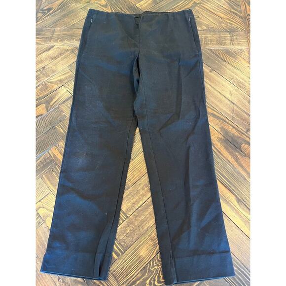 J. Jill Pants - J. Jill Essential Black Cotton Stretch Pants Women 14 Minimalist Travel Comfy